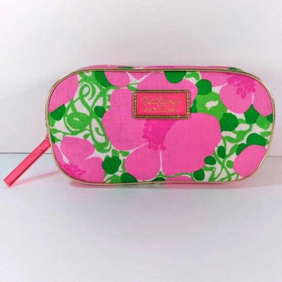 Lilly Pulitzer for Estee Lauder Hibiscus Floral Makeup Cosmetic Travel Bag - Picture 1 of 5